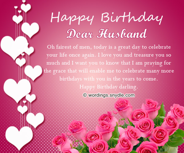 Happy Birthday Wishes To Husband
 Birthday Wishes for Husband Husband Birthday Messages and