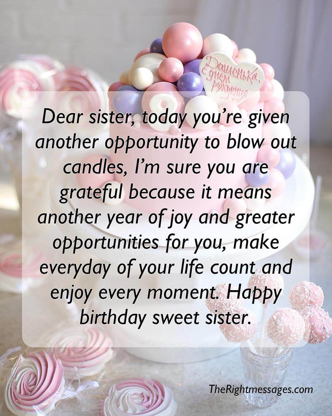 Happy Birthday Wishes To Sister
 Short And Long Birthday Messages Wishes & Quotes For