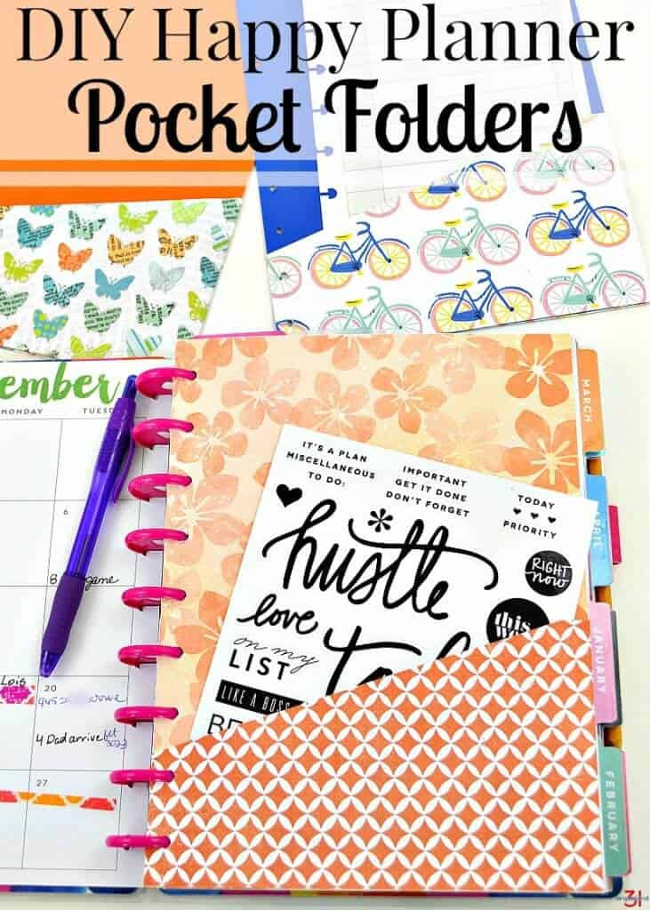 Happy Planner DIY
 DIY Happy Planner Pocket Folder Organized 31