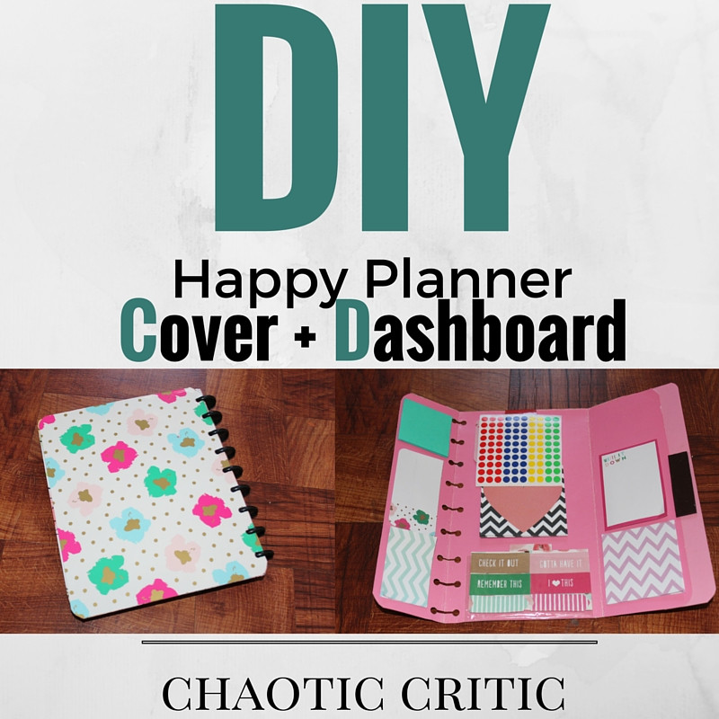 Happy Planner DIY
 DIY Happy Planner Dashboard & Cover