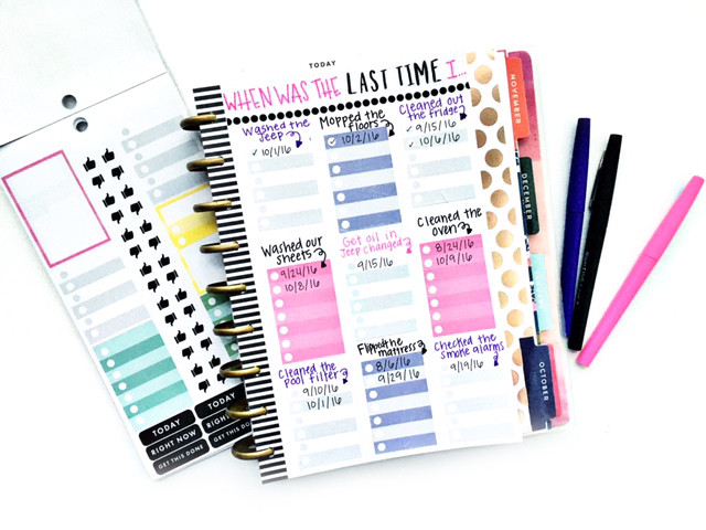 Happy Planner DIY
 DIY Cleaning Chart in The Happy Planner™ — me & my BIG ideas