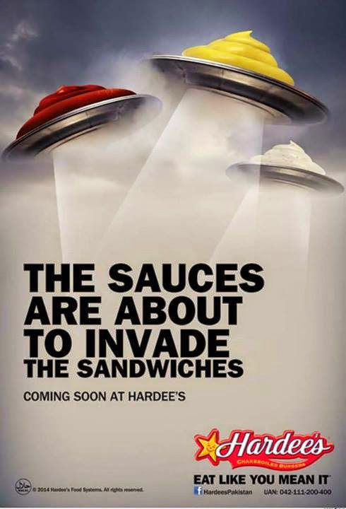 Hardees Dipping Sauces
 Hardees ing up with Tenders and Sauces 2014 Print AD