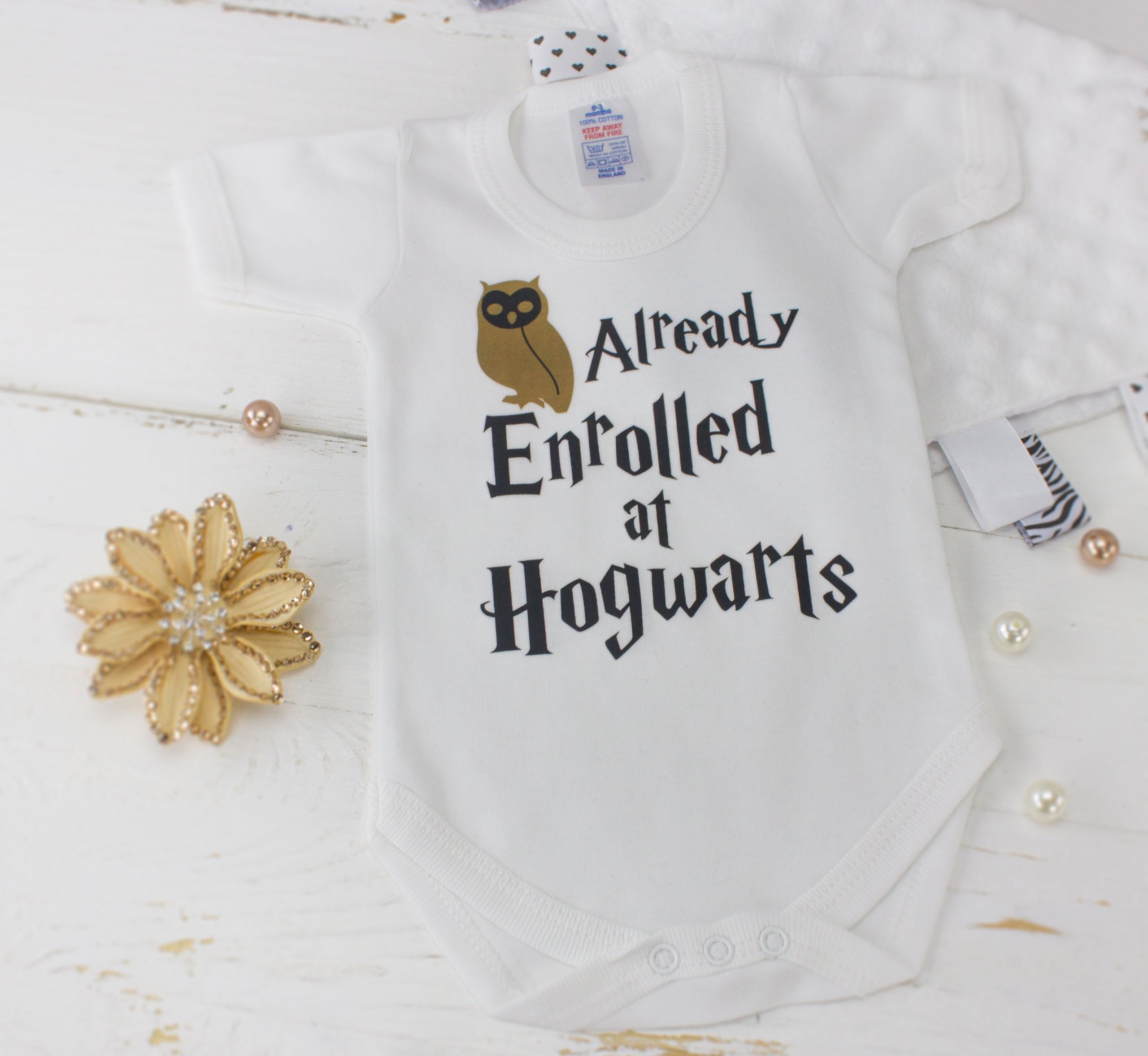 Harry Potter Baby Gifts
 Harry Potter "Already Enrolled at Hogwarts" Bodysuit