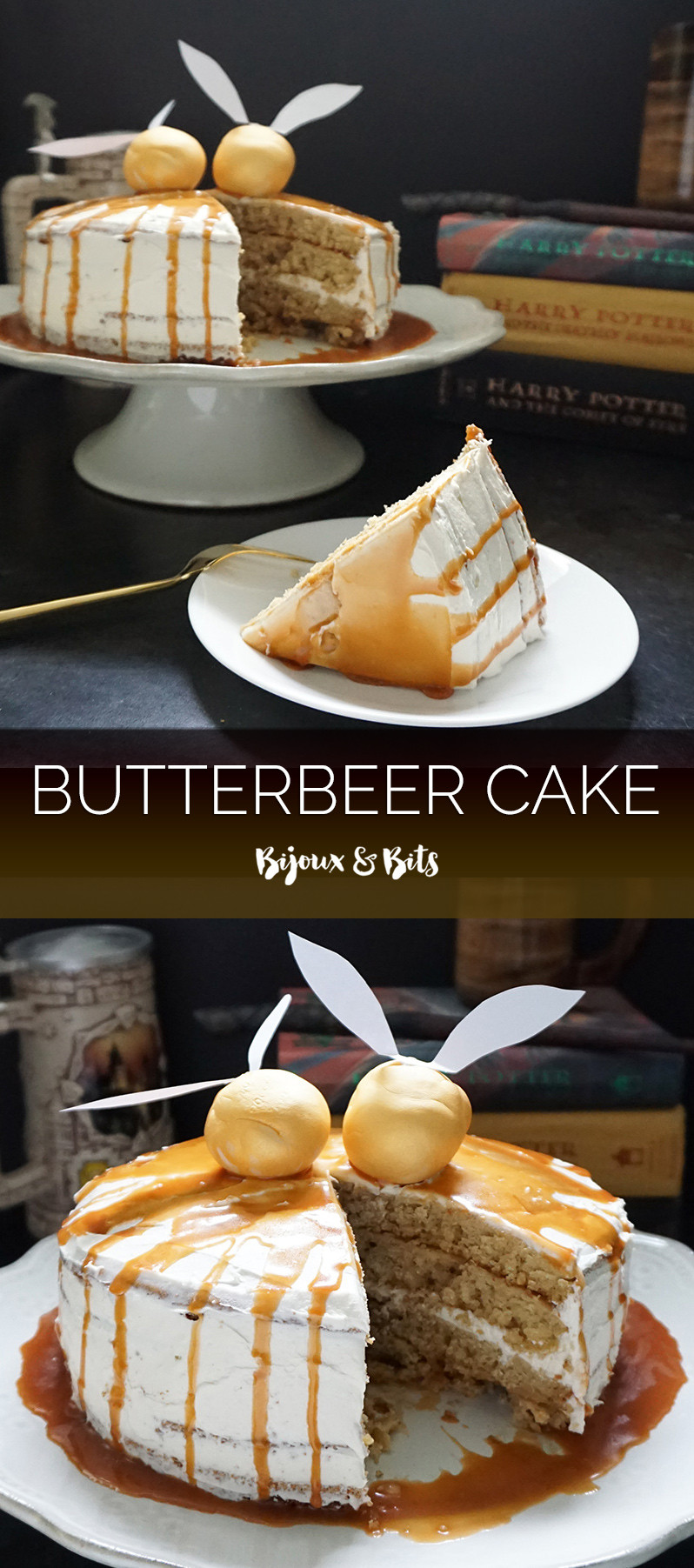 Harry Potter Birthday Cake Recipe
 Harry Potter inspired butterbeer cake