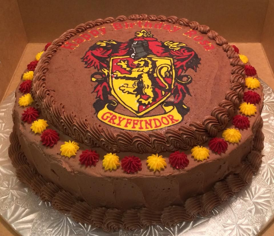 Harry Potter Birthday Cake Recipe
 Harry Potter Gryffindor Frozen Buttercream Transfer