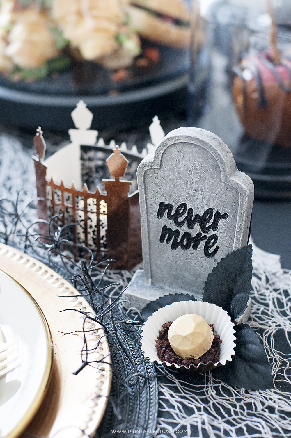 Haunted Halloween Party Ideas
 Haunted Mansion Halloween Tea Party Ideas Printable Crush