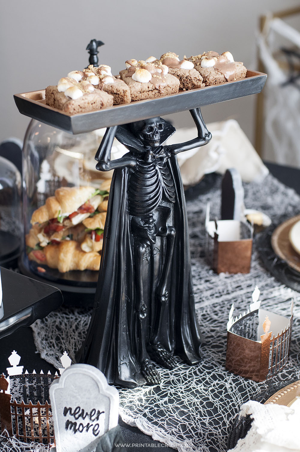 Haunted Halloween Party Ideas
 Haunted Mansion Halloween Tea Party Ideas Printable Crush