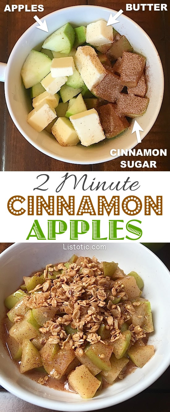 Healthy Apple Snacks
 Cinnamon Apples The super quick & perfect healthy snack