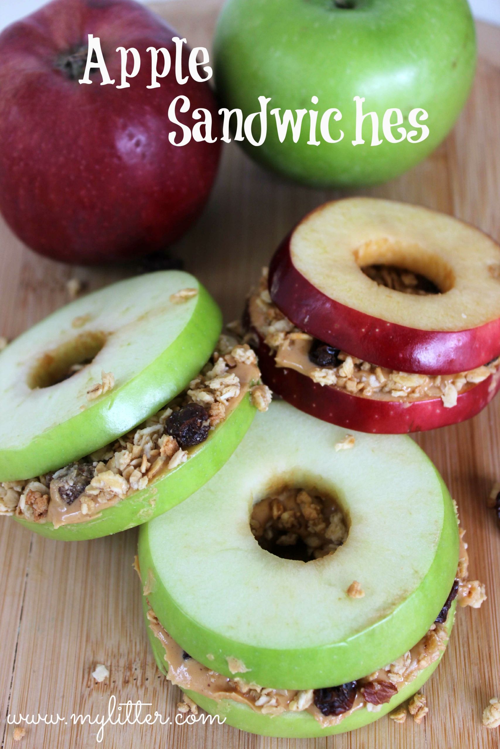 Healthy Apple Snacks
 Healthy Snacks Apple Sandwiches MyLitter