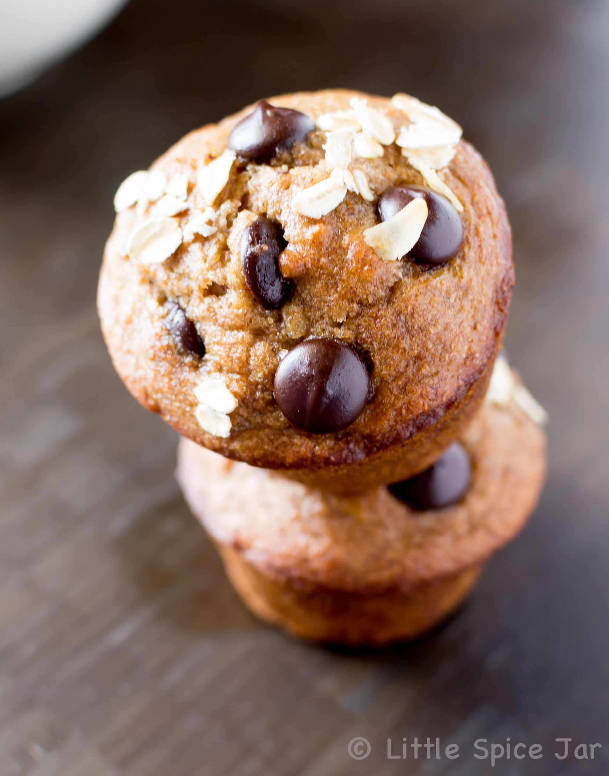 Healthy Chocolate Chip Muffins
 HEALTHY CHOCOLATE CHIP BANANA MUFFINS