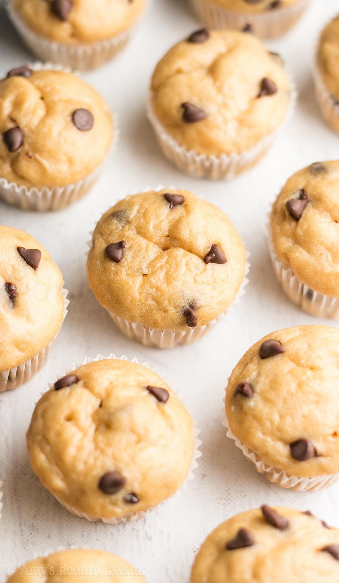 Healthy Chocolate Chip Muffins
 Healthy Chocolate Chip Mini Muffins