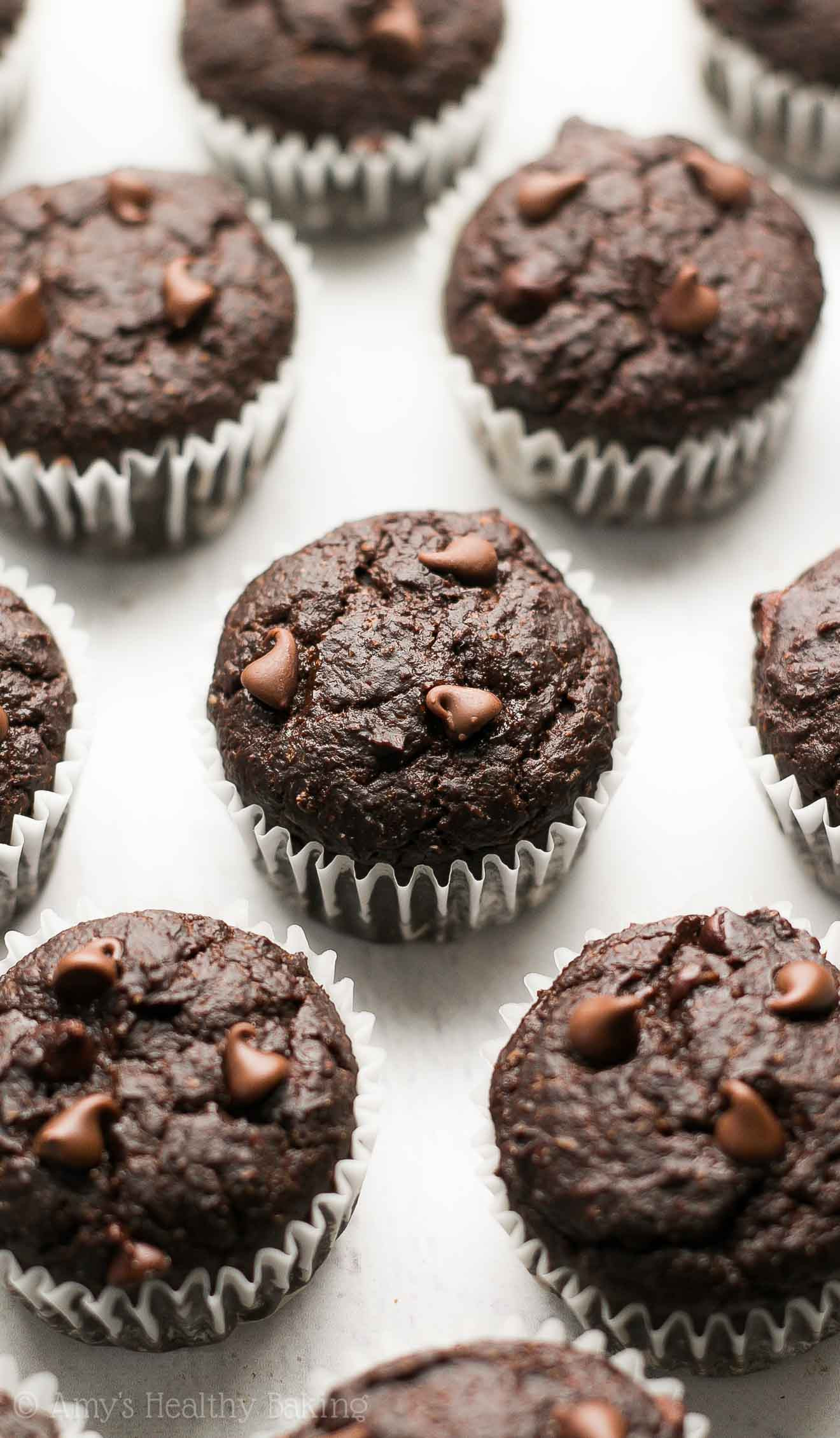 Healthy Chocolate Chip Muffins
 The Ultimate Healthy Chocolate Mini Muffins