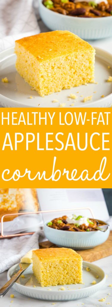 Healthy Corn Bread
 Healthier Low Fat Cornbread Made with Applesauce The