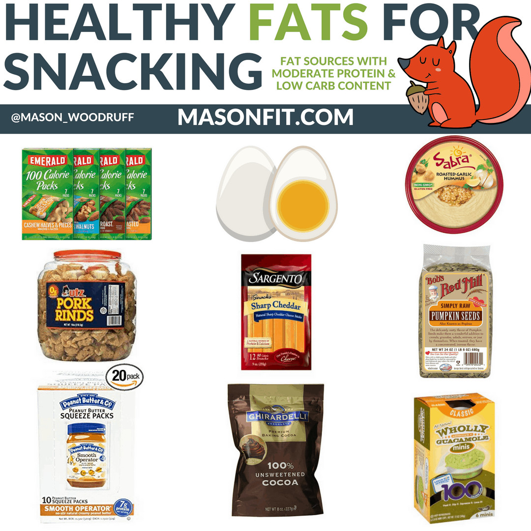 Healthy Fat Snacks
 high fat snacks for keto or low carb ts Mason Woodruff