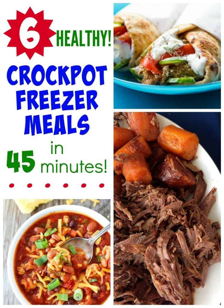 Healthy Freezer Dinners
 6 Healthy Crock Pot Freezer Meals in 45 Minutes The