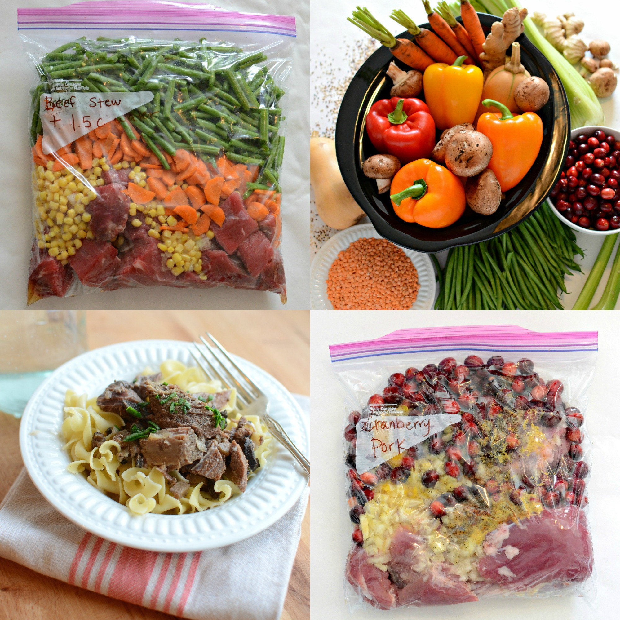 Healthy Freezer Dinners
 10 Quick and Healthy Freezer to Slow Cooker Meals NO prep