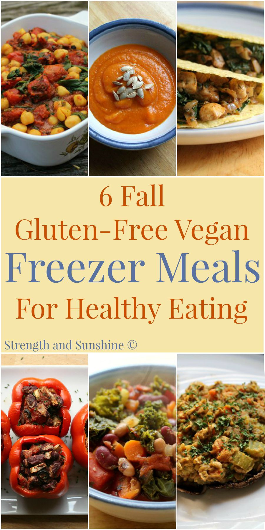 Healthy Freezer Dinners
 6 Fall Gluten Free Vegan Freezer Meals For Healthy Eating