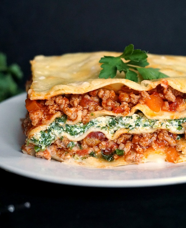 Healthy Lasagna Recipes
 Healthy Turkey Lasagna with Spinach and Ricotta My