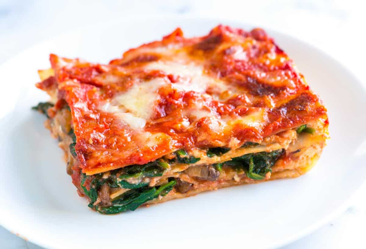 Healthy Lasagna Recipes
 Healthier Spinach Lasagna Recipe with Mushrooms