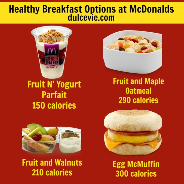 Healthy Mcdonalds Breakfast
 Healthy Breakfast Options at McDonalds