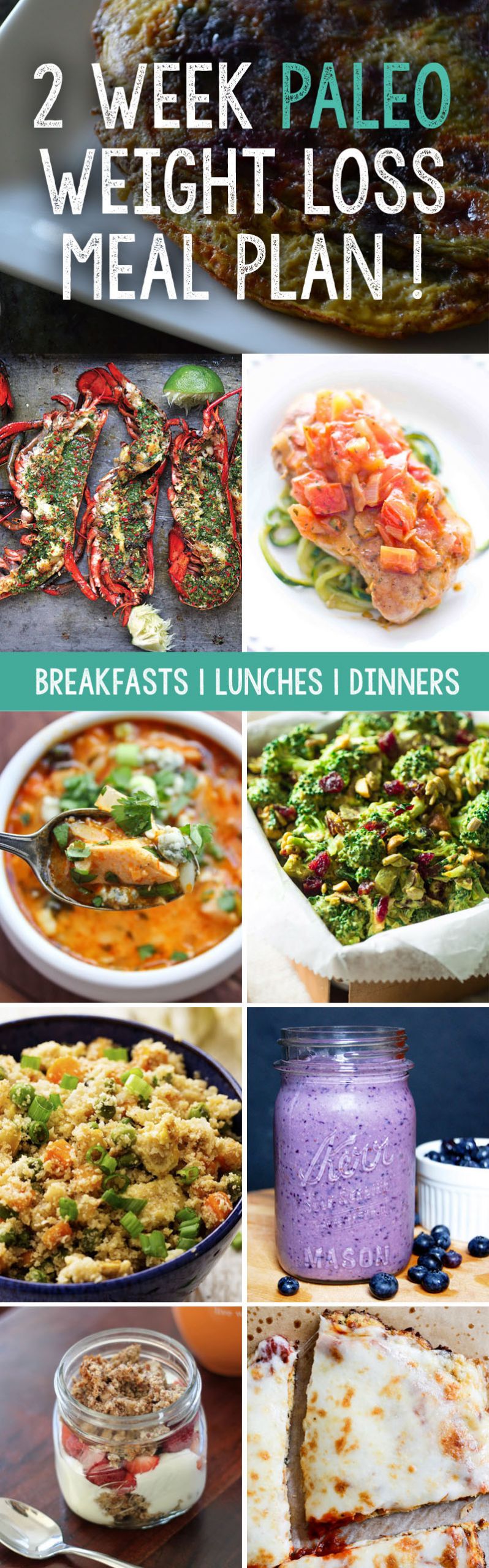 Healthy Recipes For Two Weight Loss
 2 Week Paleo Meal Plan That Will Help You Lose Weight Fast