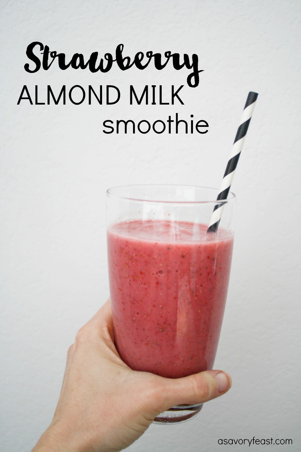 Healthy Smoothies With Almond Milk
 Strawberry Almond Milk Smoothie