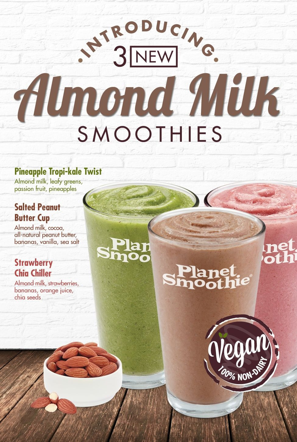 Healthy Smoothies With Almond Milk
 Planet Smoothie