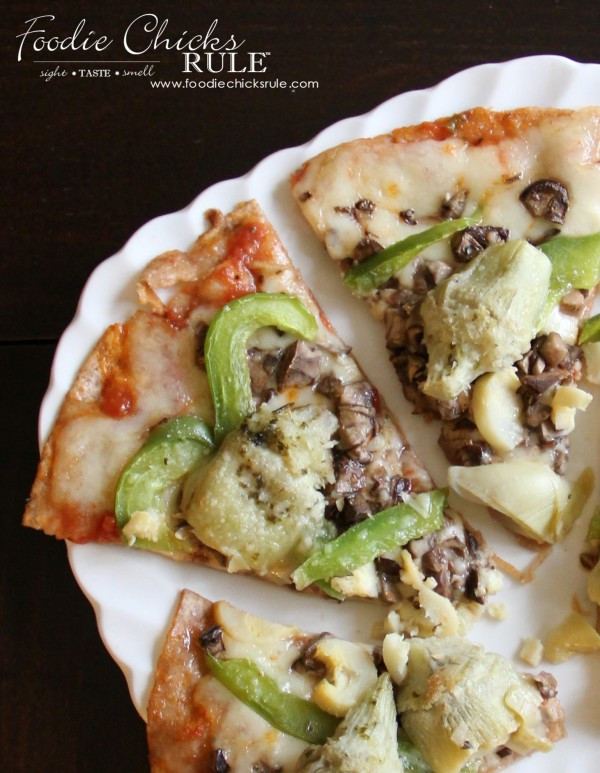 Healthy Veggie Pizza
 Quick & Easy Healthy Veggie Pizza Foo Chicks Rule