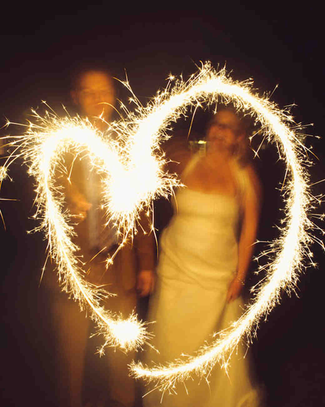 Heart Sparklers Wedding
 Amazing Fireworks and Sparklers from Real Weddings