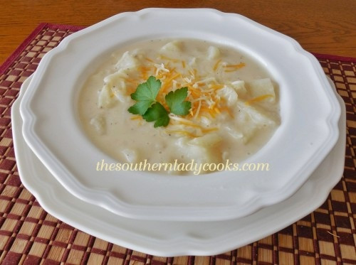 Hearty Potato Soup
 The Southern Lady Cooks – HEARTY POTATO SOUP