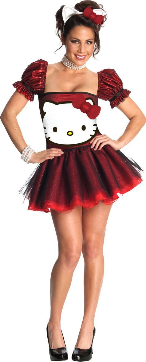 Hello Kitty Halloween Party Ideas
 Adult Sequin Hello Kitty Costume Party City