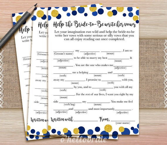 Help With Wedding Vows
 Help The Bride To Be Write Her Vows Game Wedding Vows Bridal