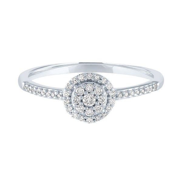 Helzberg Diamonds Promise Rings
 1 7 ct tw Diamond Promise Ring in 10K White Gold