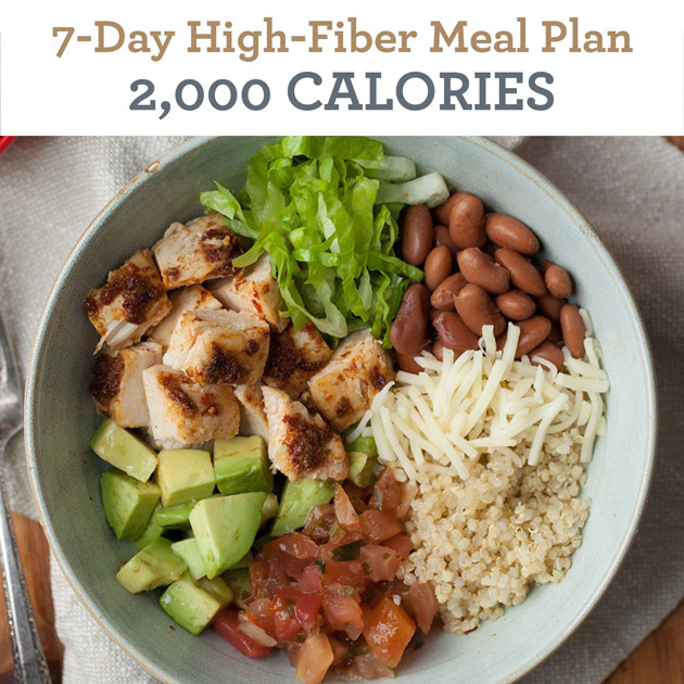 High Fiber Recipes For Weight Loss
 7 Day High Fiber Meal Plan 2 000 Calories EatingWell