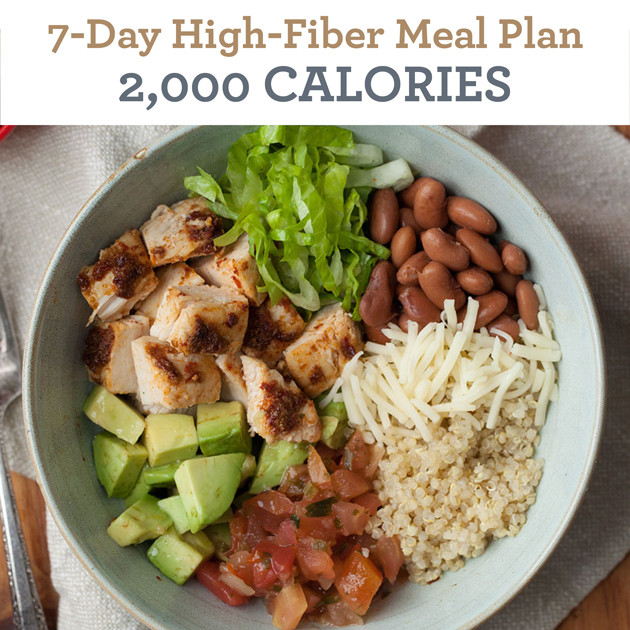 High Protein High Fiber Recipes
 7 Day High Fiber Meal Plan 2 000 Calories