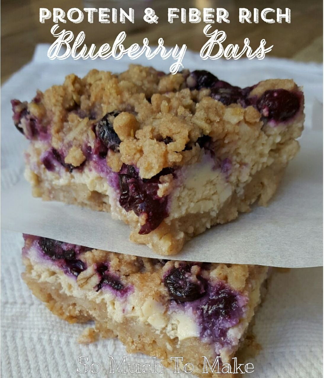 High Protein High Fiber Recipes
 Protein & Fiber Rich Blueberry Bars