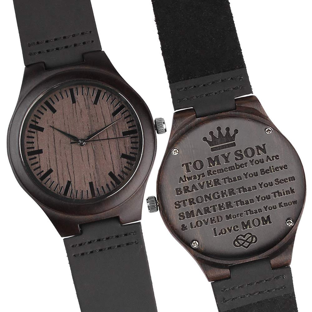 High School Graduation Gift Ideas For Son
 Engraved Watches for Son Engraved"to My Son Love Mom