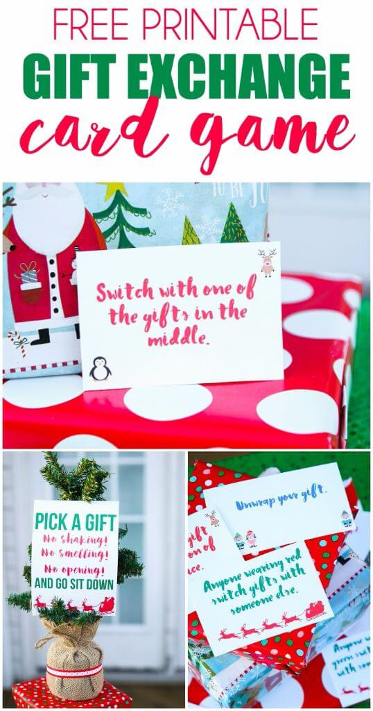 Holiday Gift Exchange Game Ideas
 Free Printable Exchange Cards for The Best Holiday Gift