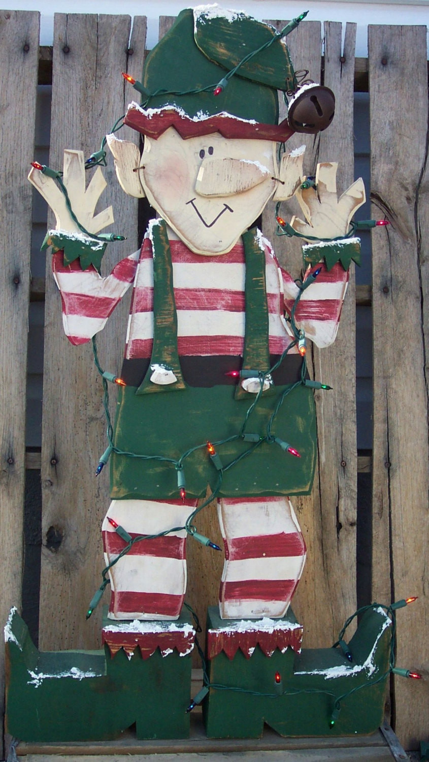 Holiday Wood Craft
 Santa s Christmas Elf Wood Craft Pattern for Winter