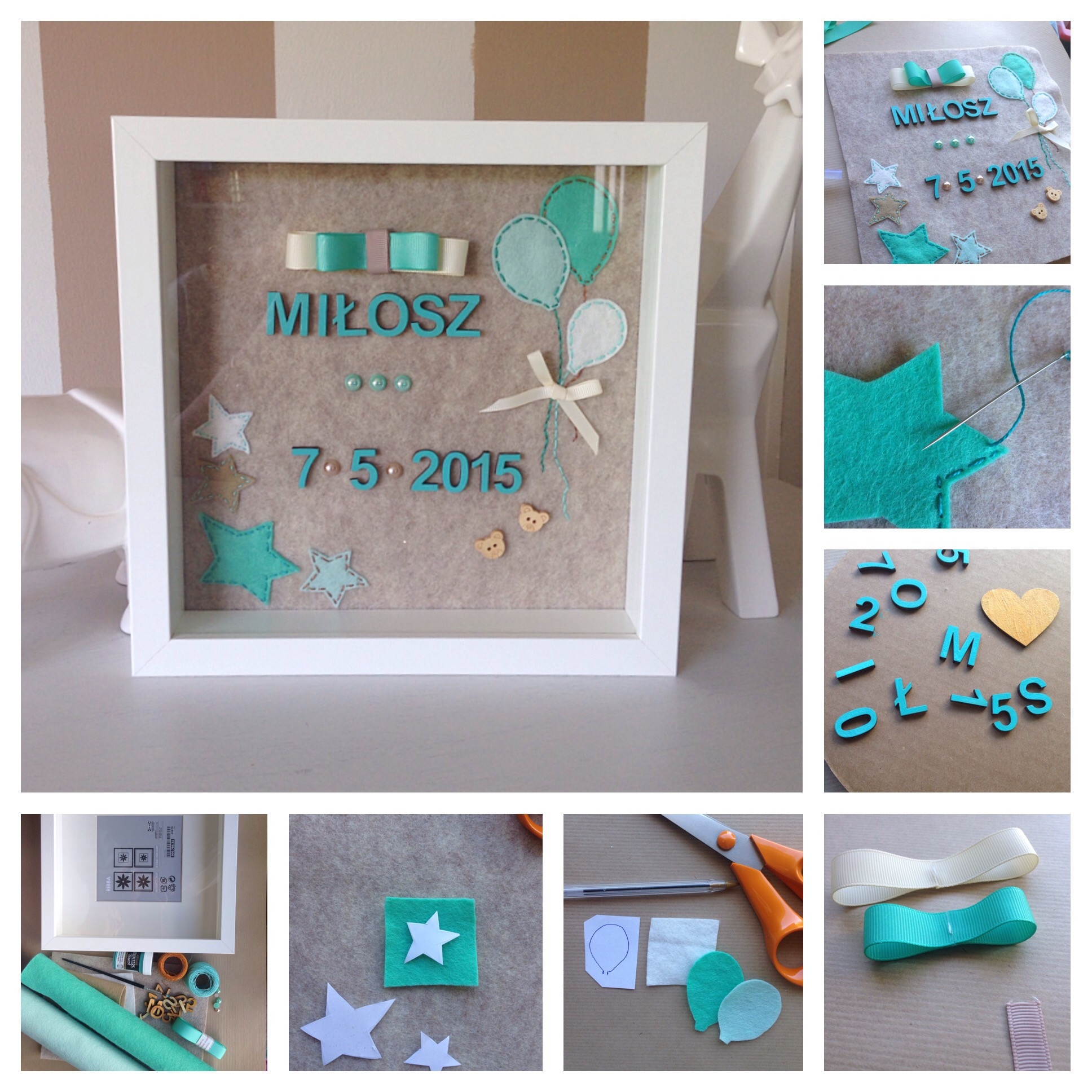 Homade Baby Gifts
 DIY personalised baby t – The Crafty Mummy