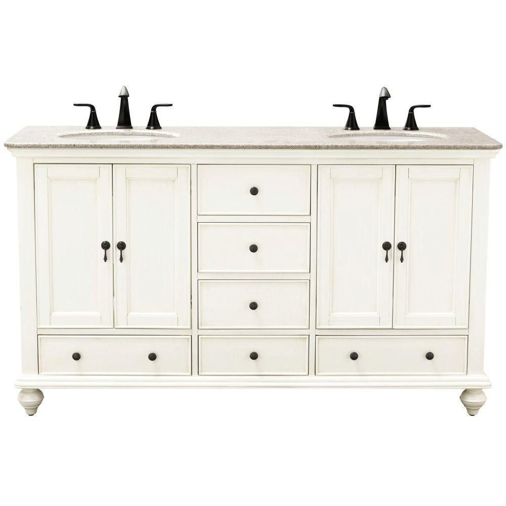 Home Depot Bathroom Vanity Top
 Home Decorators Collection Newport 61 in W x 21 50 in D