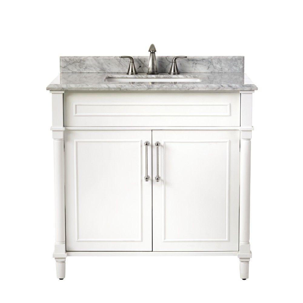 Home Depot Bathroom Vanity Top
 Home Decorators Collection Aberdeen 36 in W x 22 in D