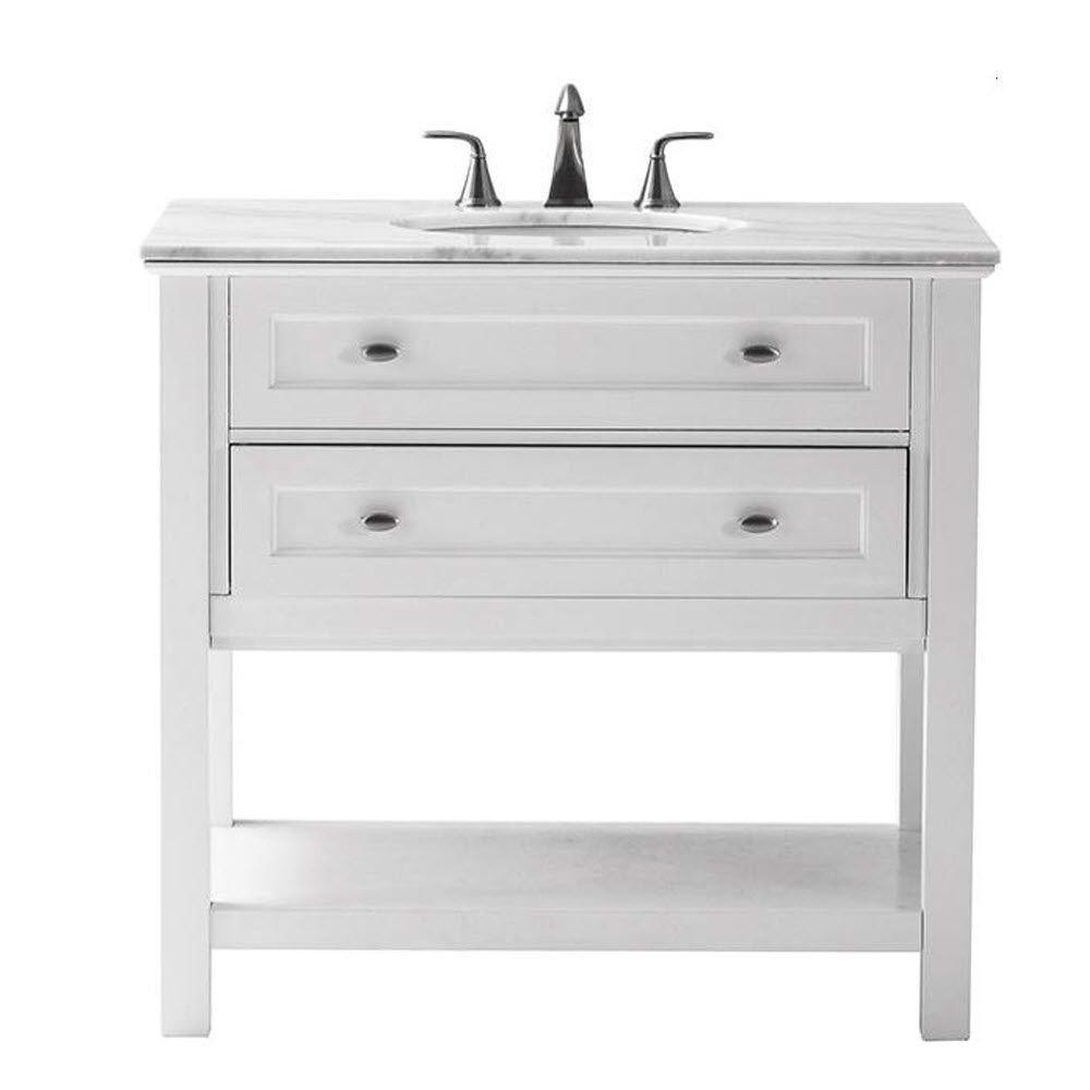 Home Depot Bathroom Vanity Top
 Home Decorators Collection Austell 37 in W x 22 in D