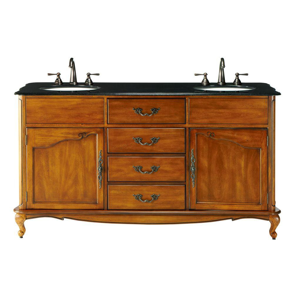 Home Depot Bathroom Vanity Top
 Home Decorators Collection Provence 62 in W x 22 in D