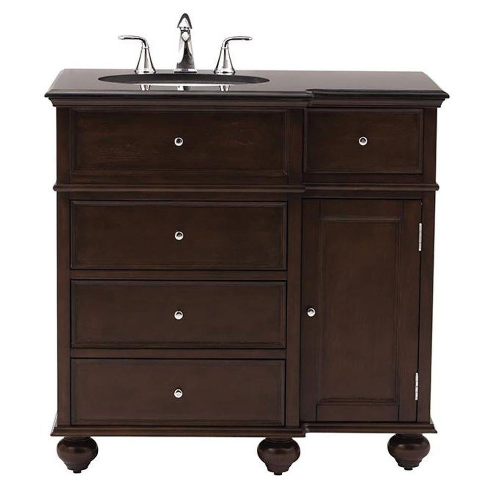 Home Depot Bathroom Vanity Top
 Home Decorators Collection Hampton Harbor 36 in Vanity in