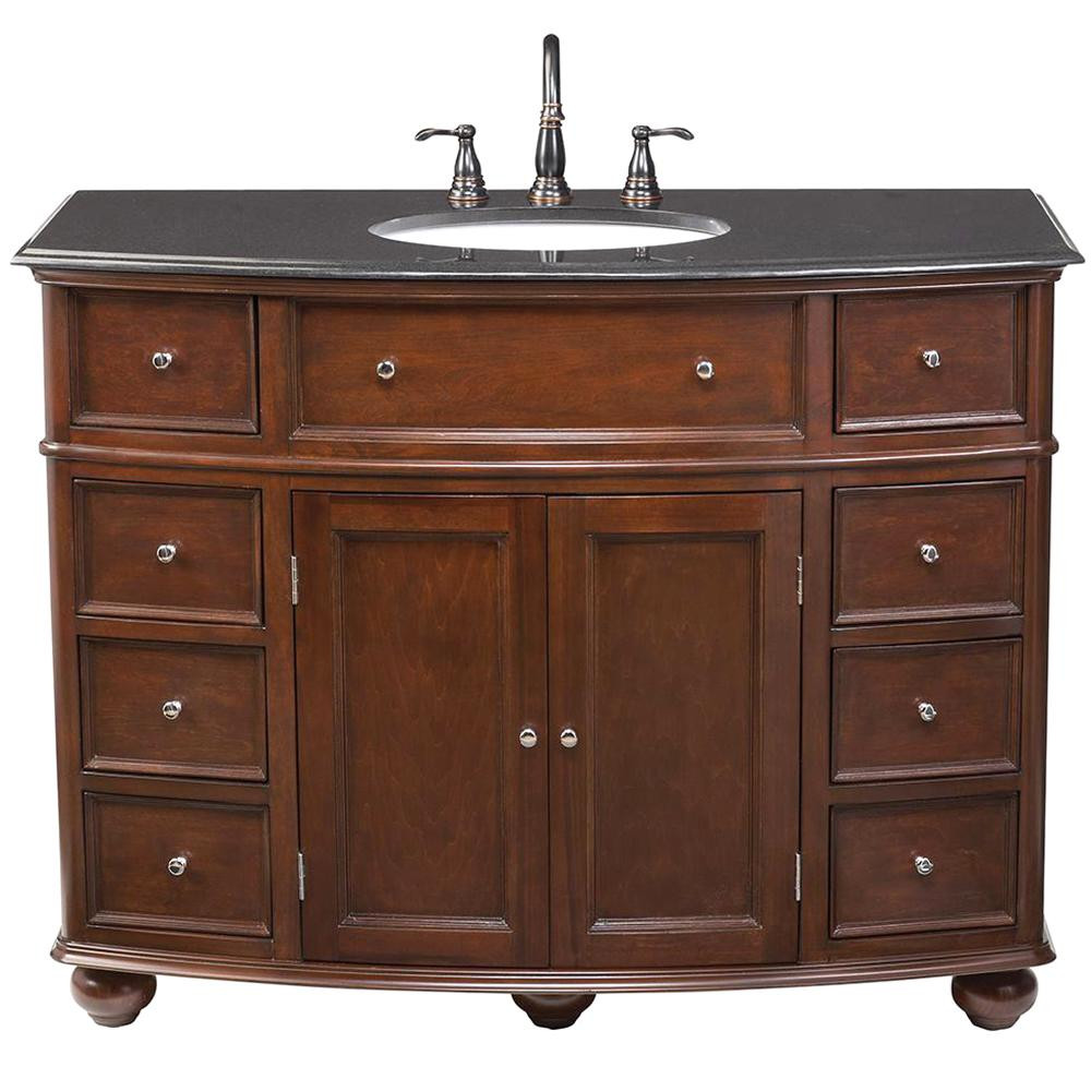 Home Depot Bathroom Vanity Top
 Home Decorators Collection Hampton Harbor 45 in W x 22 in