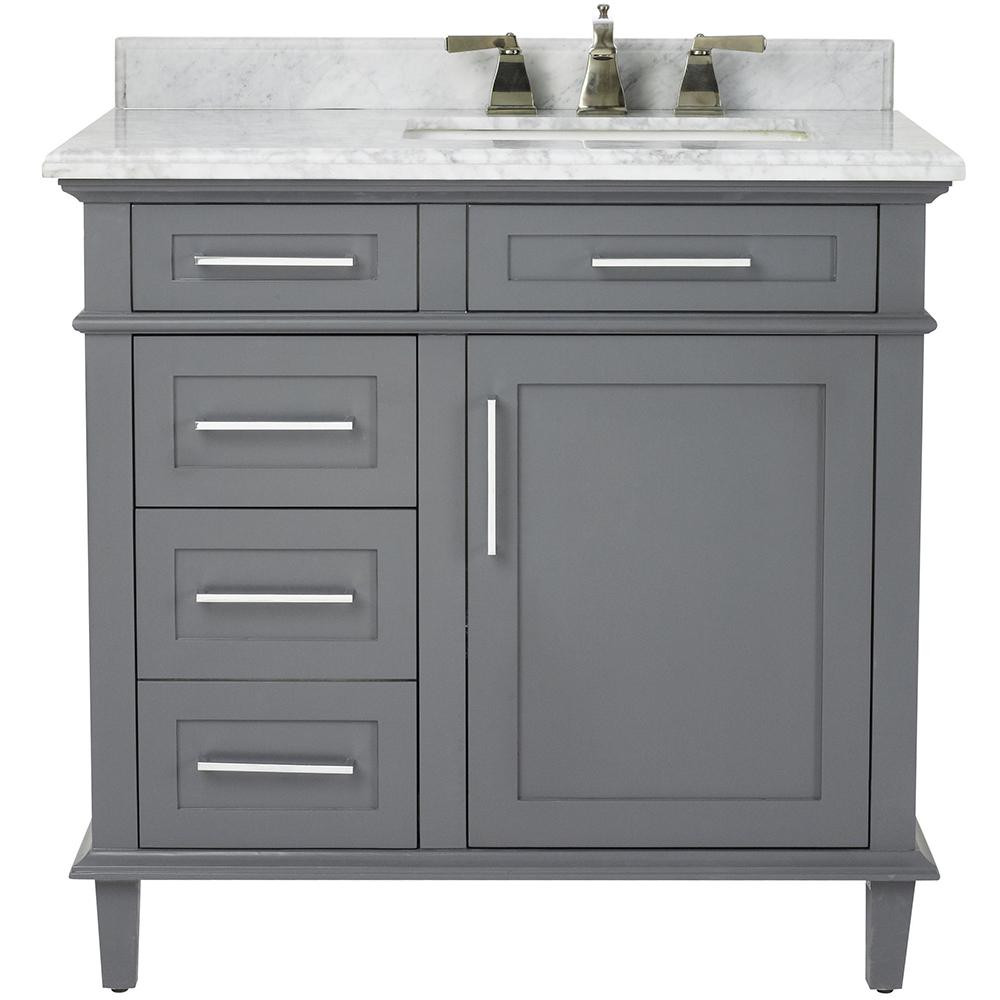 Home Depot Bathroom Vanity Top
 Home Decorators Collection Sonoma 36 in W x 22 in D Bath