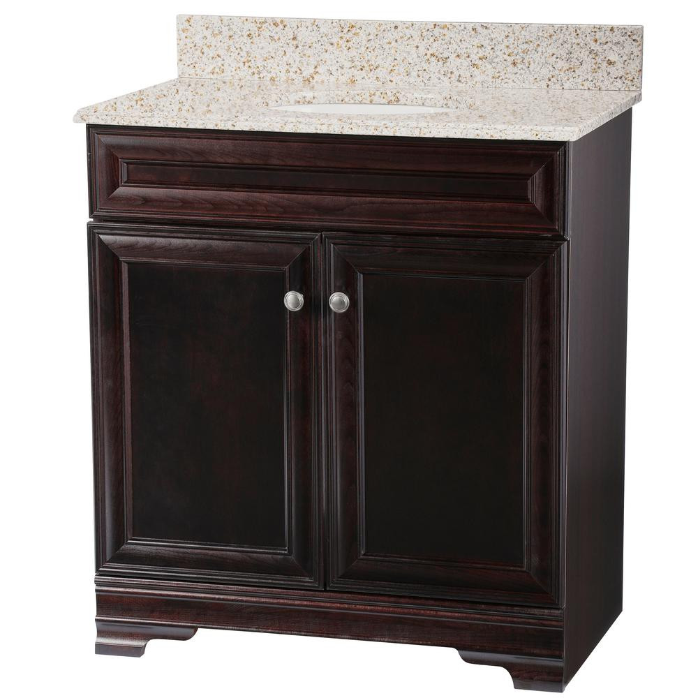 Home Depot Bathroom Vanity Top
 Home Decorators Collection Grafton 31 in W Bath Vanity in