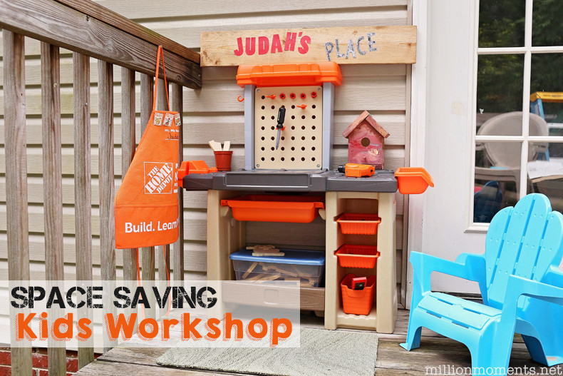 Home Depot Kids DIY
 Space Saving DIY Kids Workshop