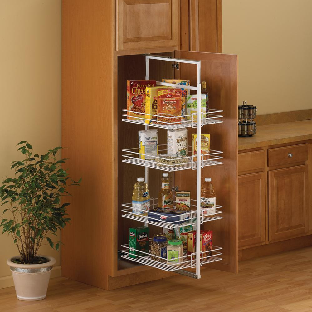 Home Depot Kitchen Organization
 Knape & Vogt 61 38 in x 3 81 in x 22 25 in Pantry Roll